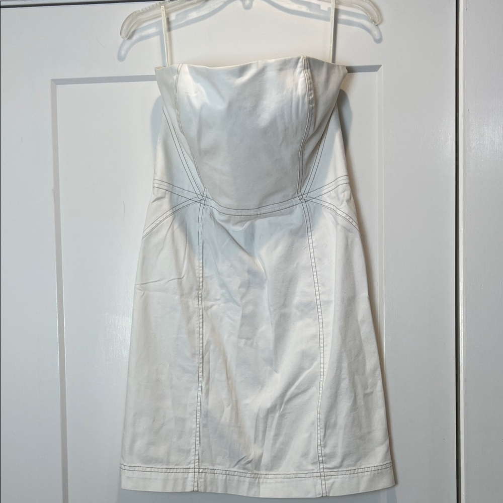 RACHEL Roy Strapless White Dress size 6.